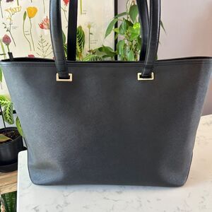 Lo & Sons The Seville Tote - Black - 15" Saffiano Leather Travel Laptop Tote